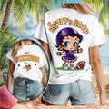 Minnesota Vikings Betty Boop Football Cheerleader Shirt