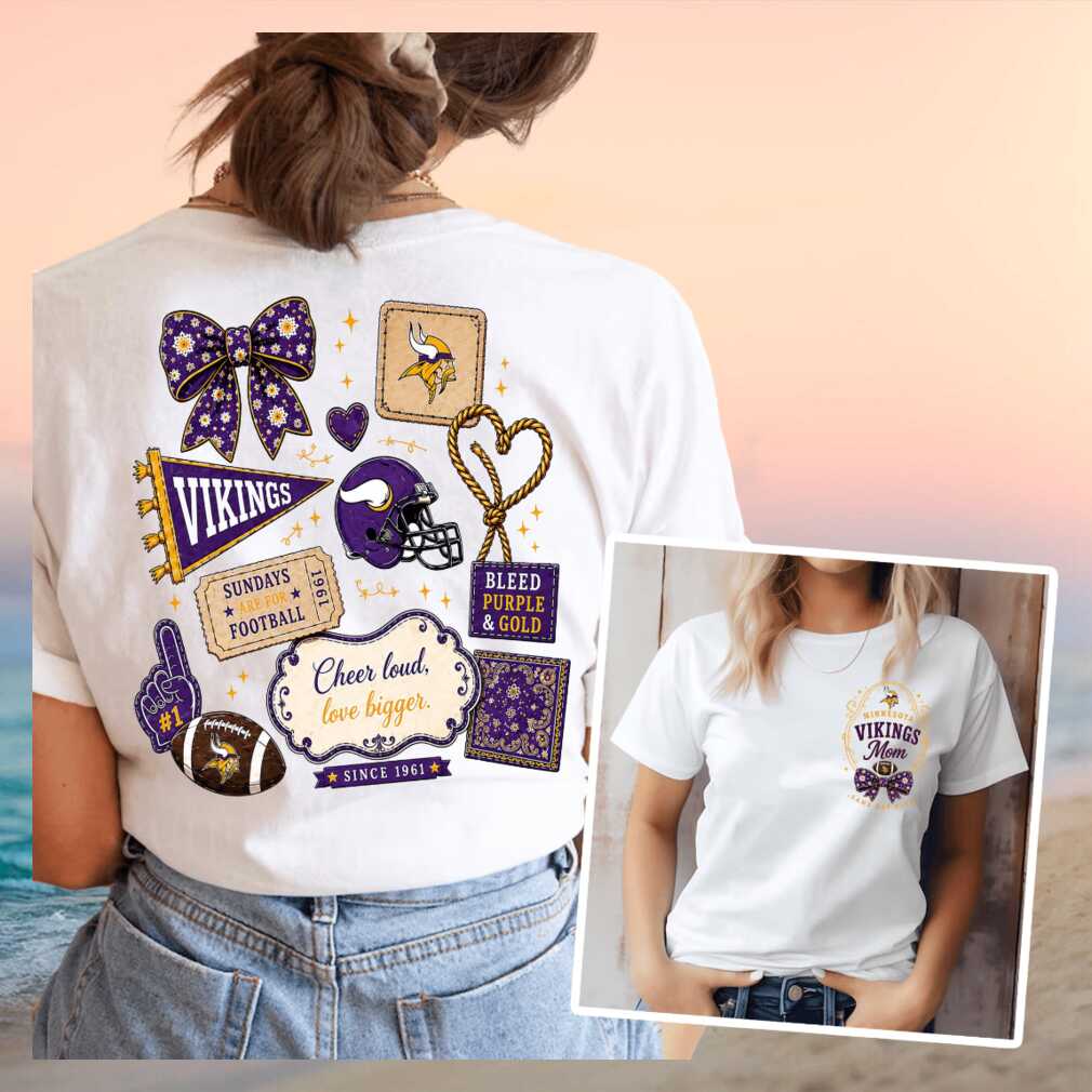 Minnesota Vikings Mom Game Day Football Vintage Retro Style Gift Women Shirt - Limotees LLC