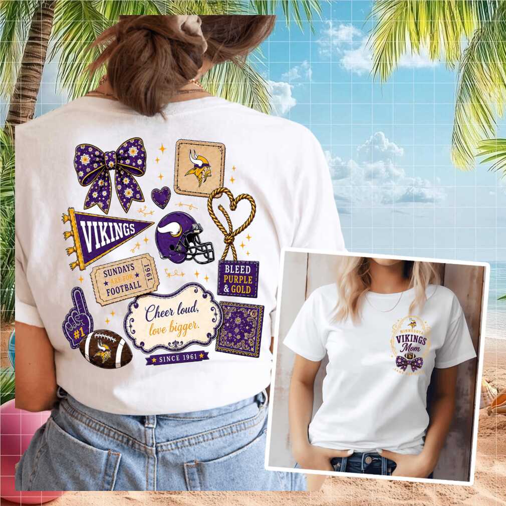Minnesota Vikings Mom Game Day Football Vintage Retro Style Gift Women Shirt - Limotees LLC