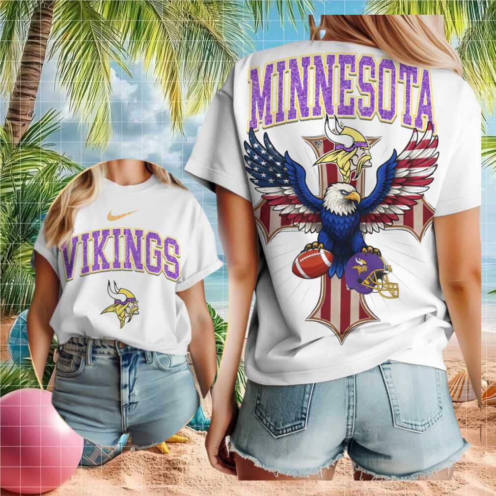 Minnesota Vikings Patriotic Eagle Football Shirt - Limotees LLC