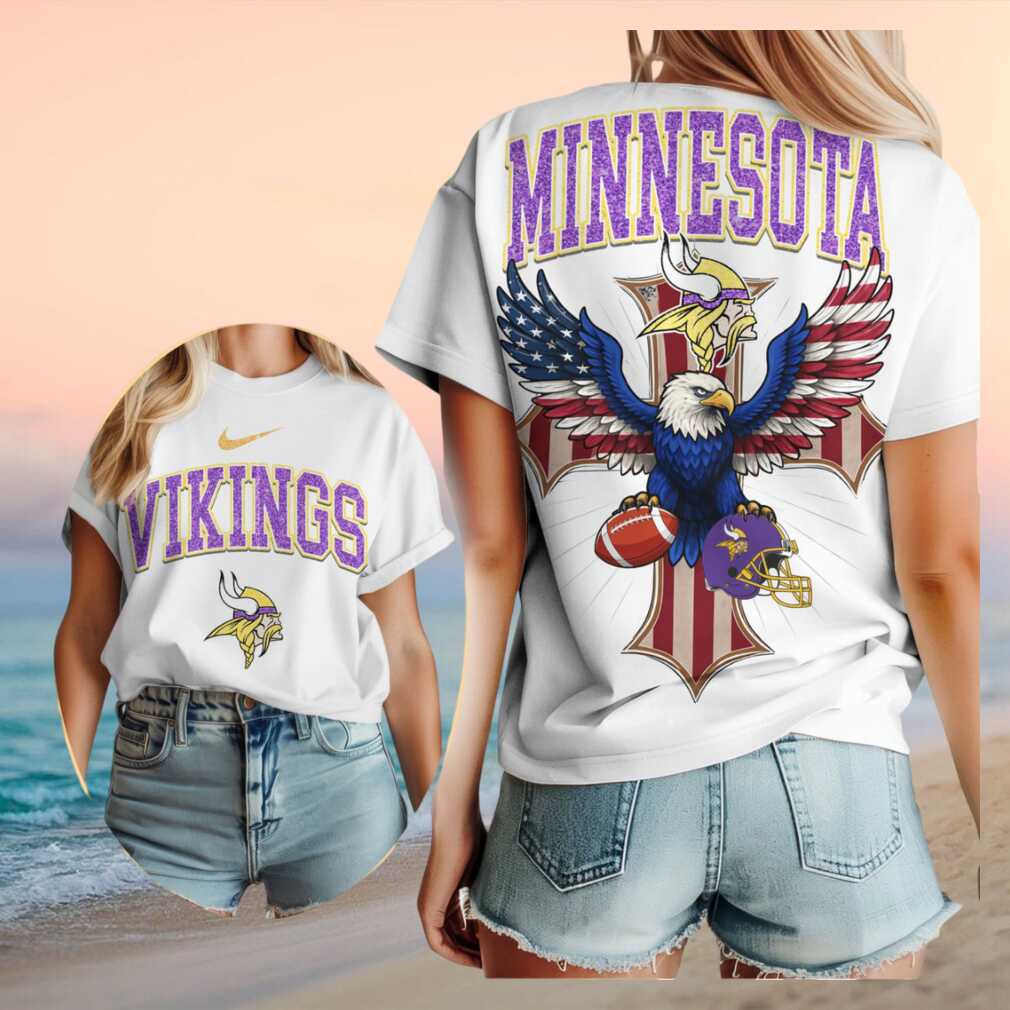 Minnesota Vikings Patriotic Eagle Football Shirt - Limotees LLC