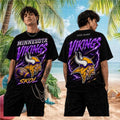 Minnesota Vikings Skol Football Vintage Retro Lightning Strike Gift Men Women Fans Shirt - Limotees LLC