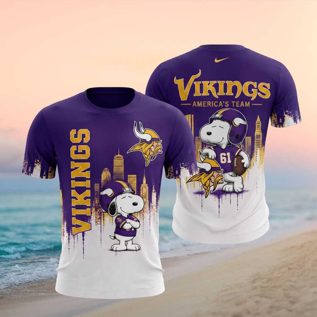Minnesota Vikings Snoopy Football Americas Team Shirt
