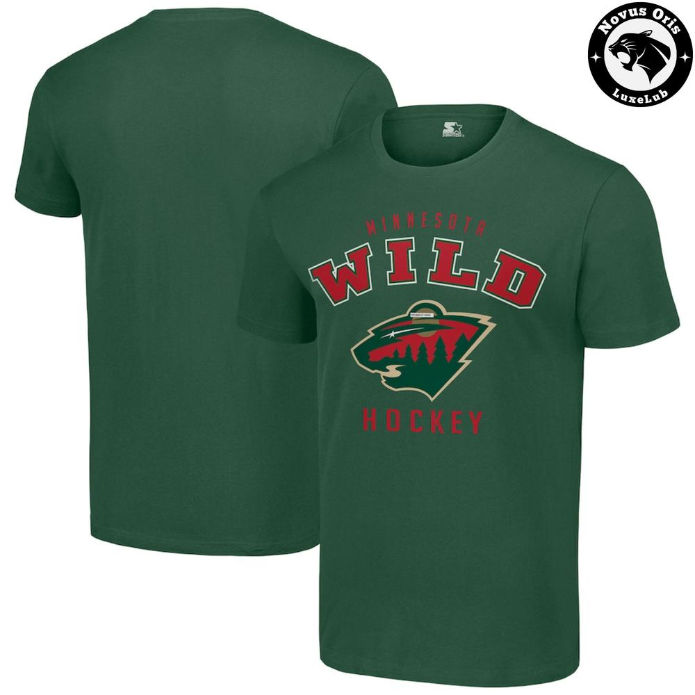 Minnesota Wild NHL Hockey Arch Logo Graphic T-Shirt