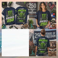 Monster Energy America 250 Years of Freedom Patriotic Graphic Shirt