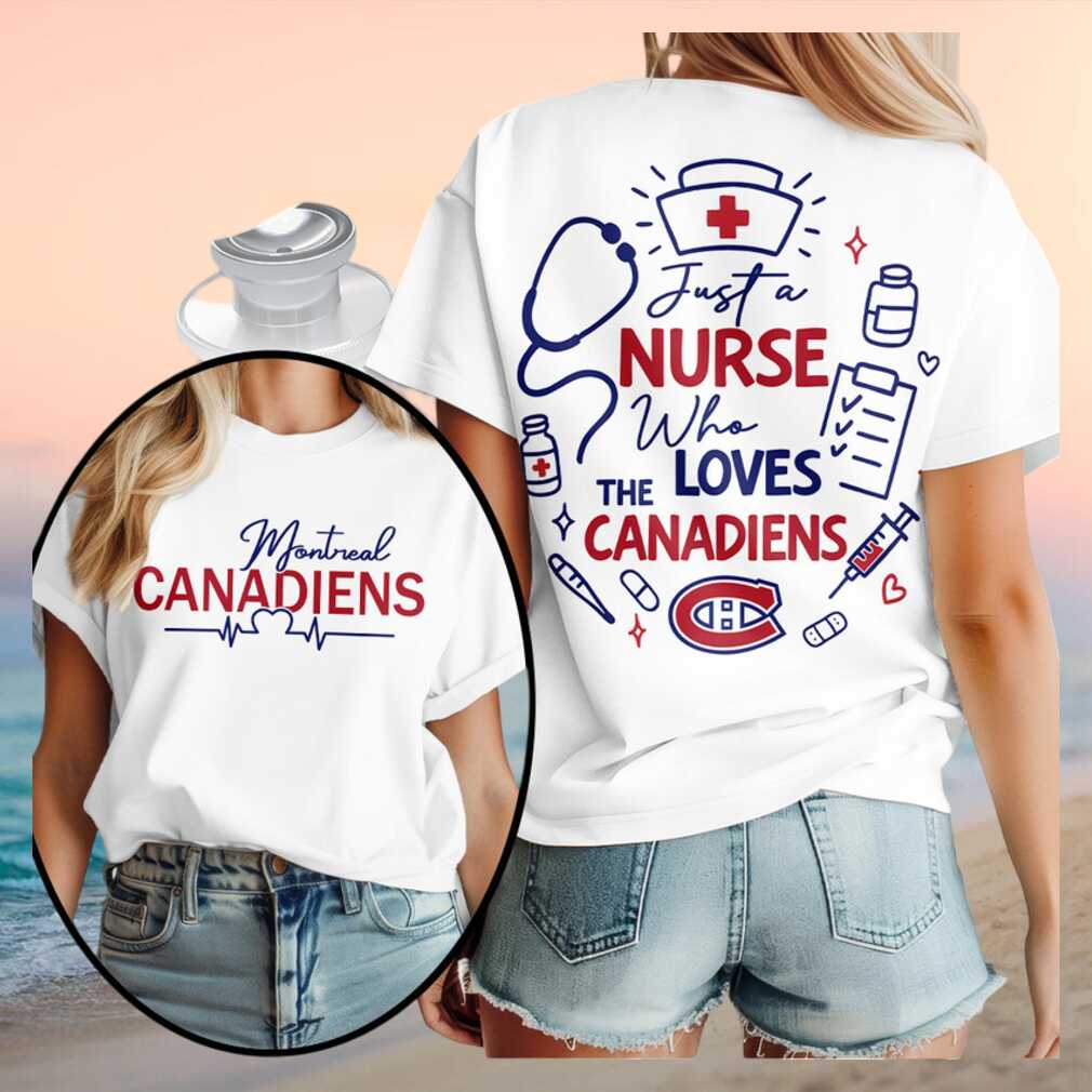 Montreal Canadiens Nurse Medical Stethoscope Just A Nurse Shirt