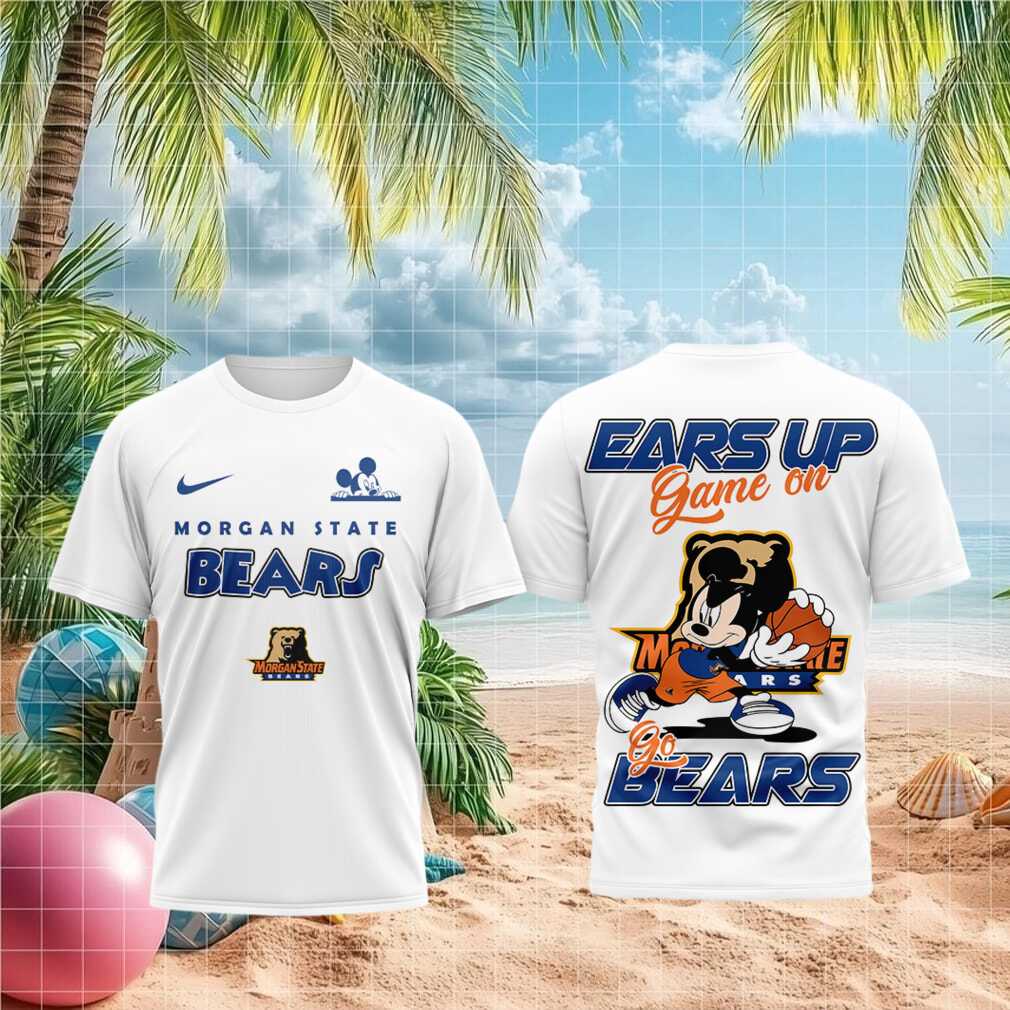 Morgan State Bears Mouse Basketball Ears Up Game On Shirt