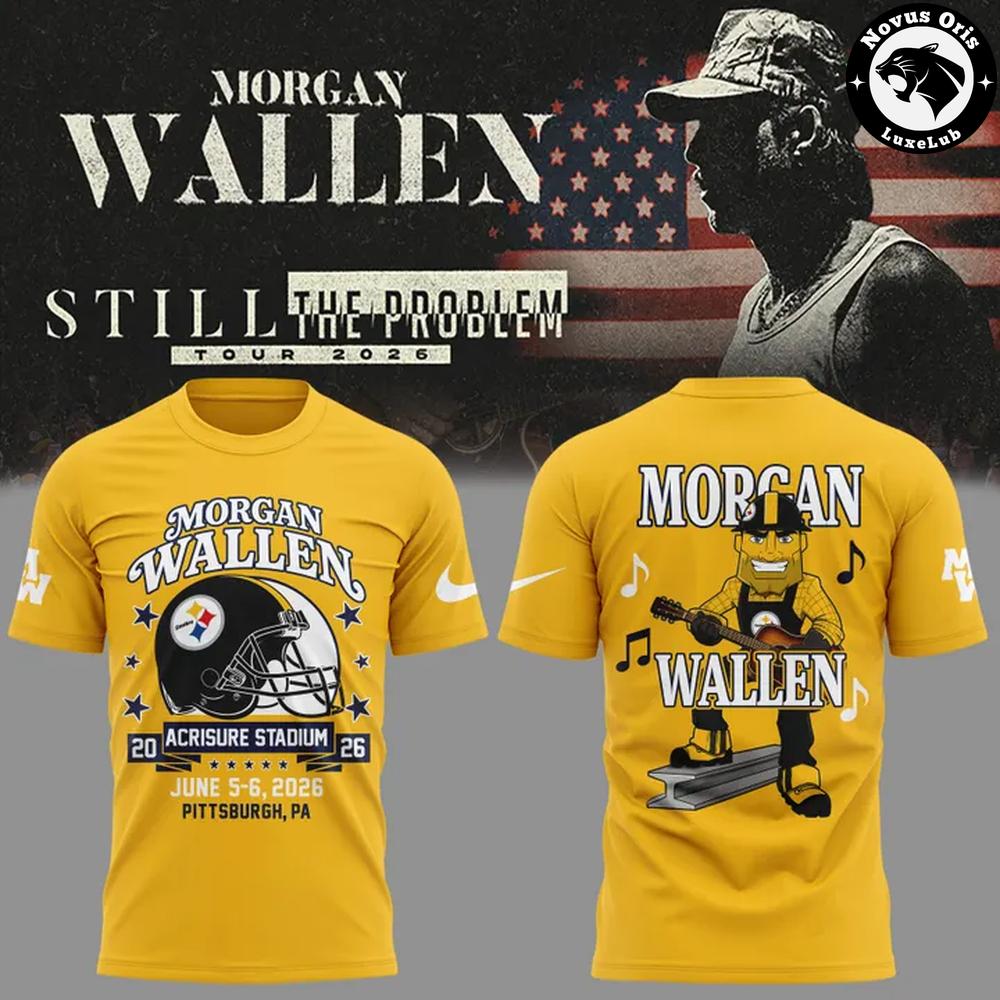 Morgan Wallen x Pittsburgh Steelers Shirt Acrisure Stadium 2026 NFL Football T-Shirt