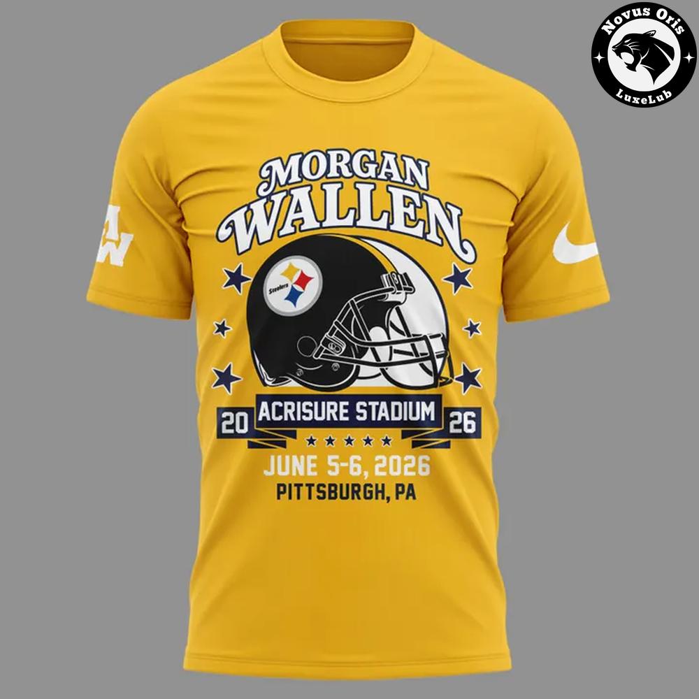 Morgan Wallen x Pittsburgh Steelers Shirt Acrisure Stadium 2026 NFL Football T-Shirt
