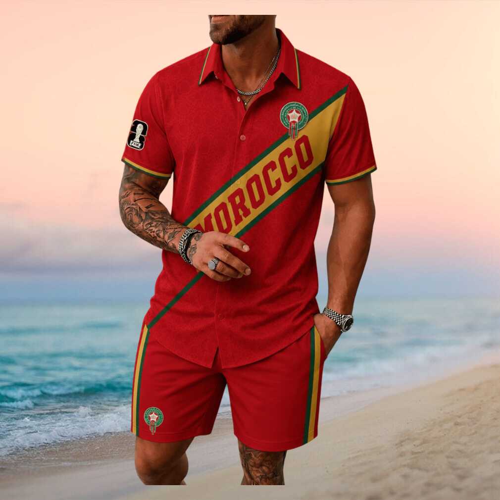 Morocco Football Fan Heritage Pattern Shirt - Limotees LLC