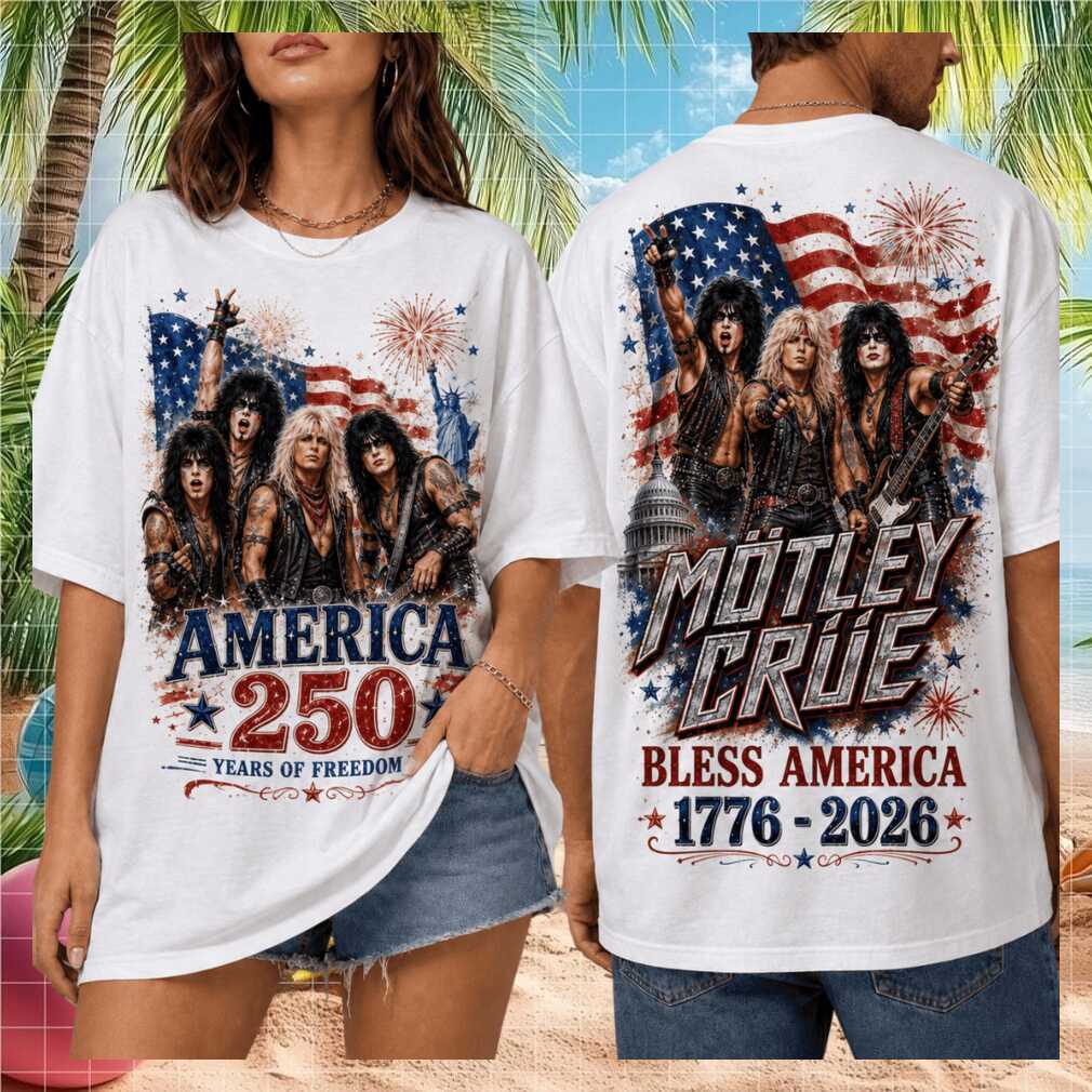 Mötley Crüe Bless America 1776 2026 Retro Heavy Metal Band Music Fan Shirt - Limotees LLC