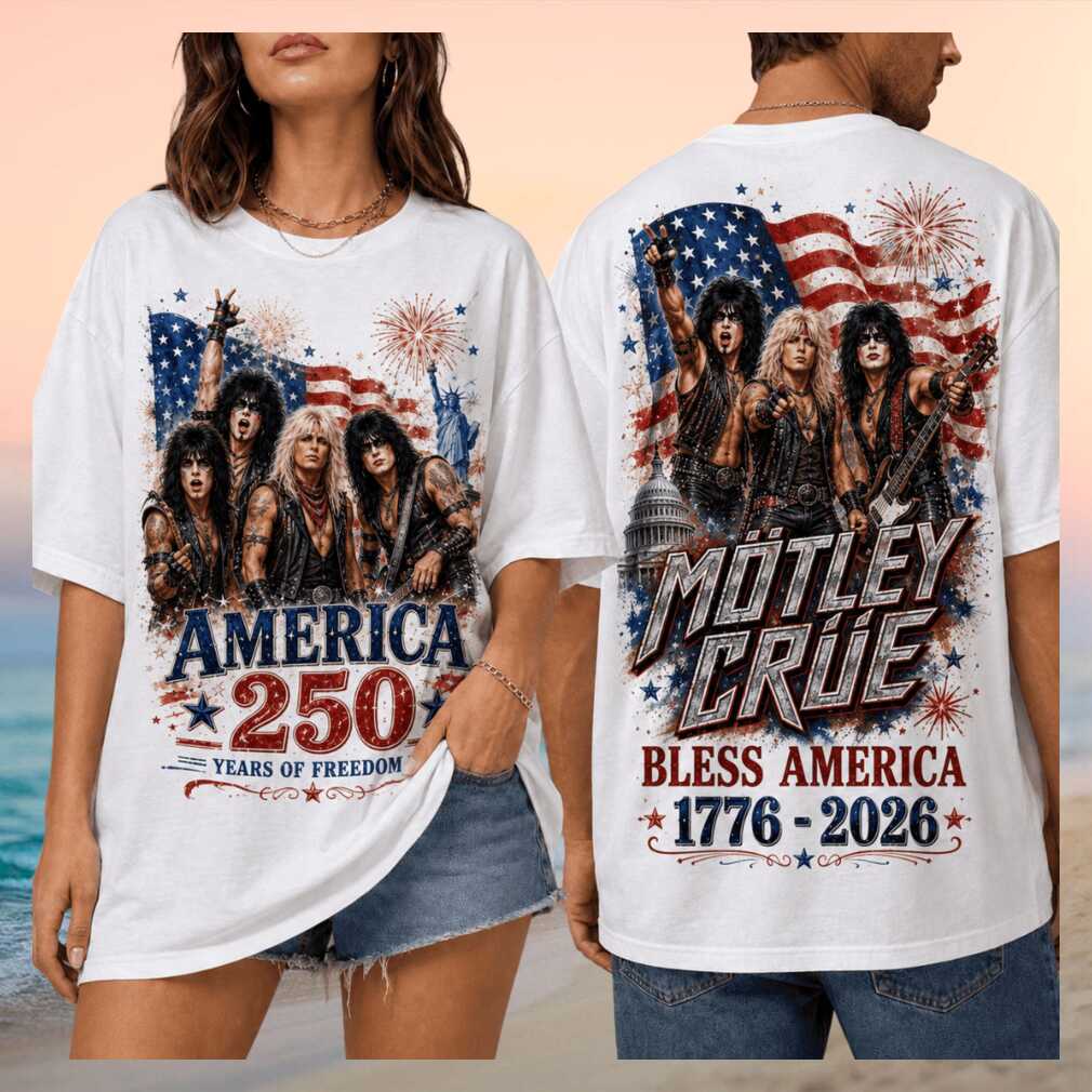 Mötley Crüe Bless America 1776 2026 Retro Heavy Metal Band Music Fan Shirt - Limotees LLC