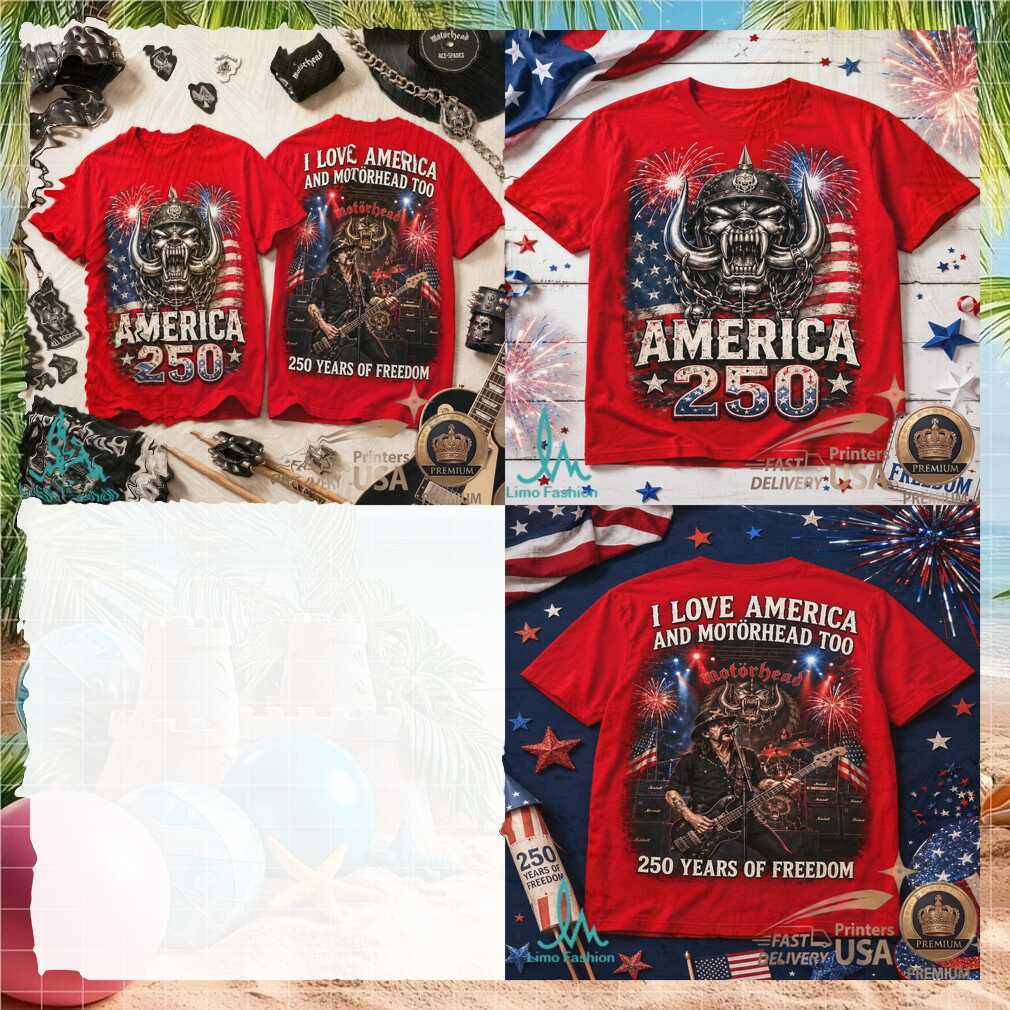 Motorhead America 250 Years Of Freedom Patriotic Graphic Shirt - Limotees LLC