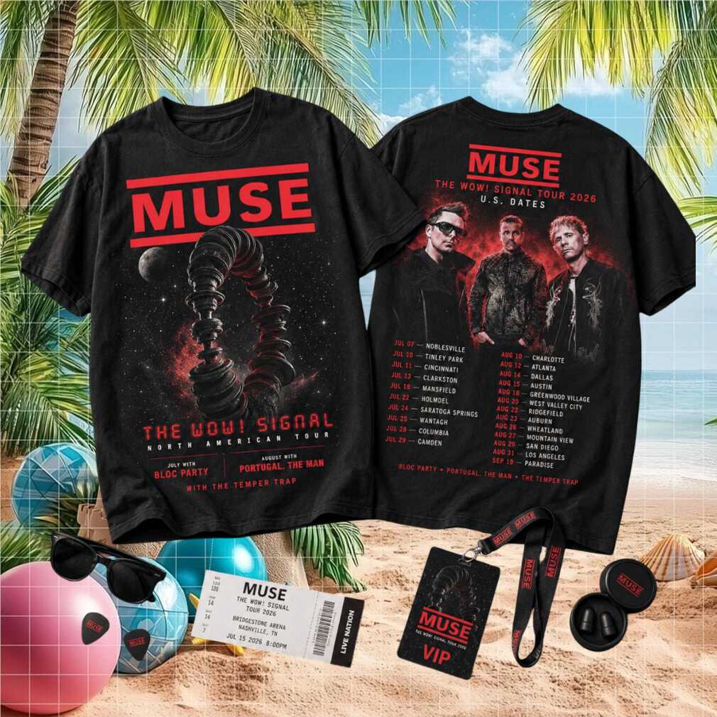 Muse The Wow Signal Tour 2026 North American Concert Rock Shirt