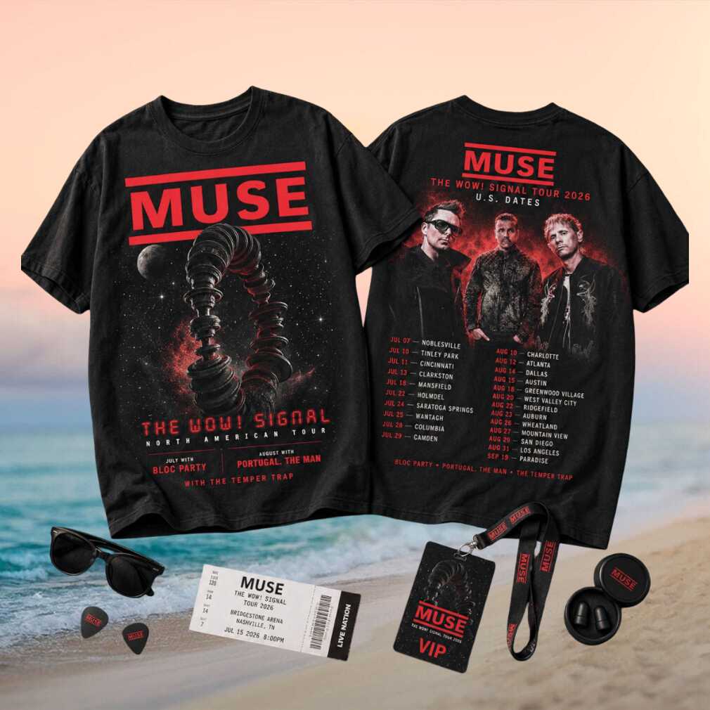 Muse The Wow Signal Tour 2026 North American Concert Rock Shirt