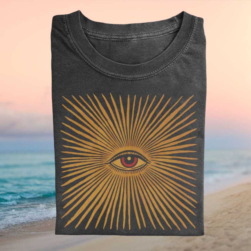 Mystical All Seeing Eye Esoteric Sunburst Retro Vintage Fortune Teller Shirt - Limotees LLC