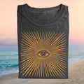 Mystical All Seeing Eye Esoteric Sunburst Retro Vintage Fortune Teller Shirt - Limotees LLC