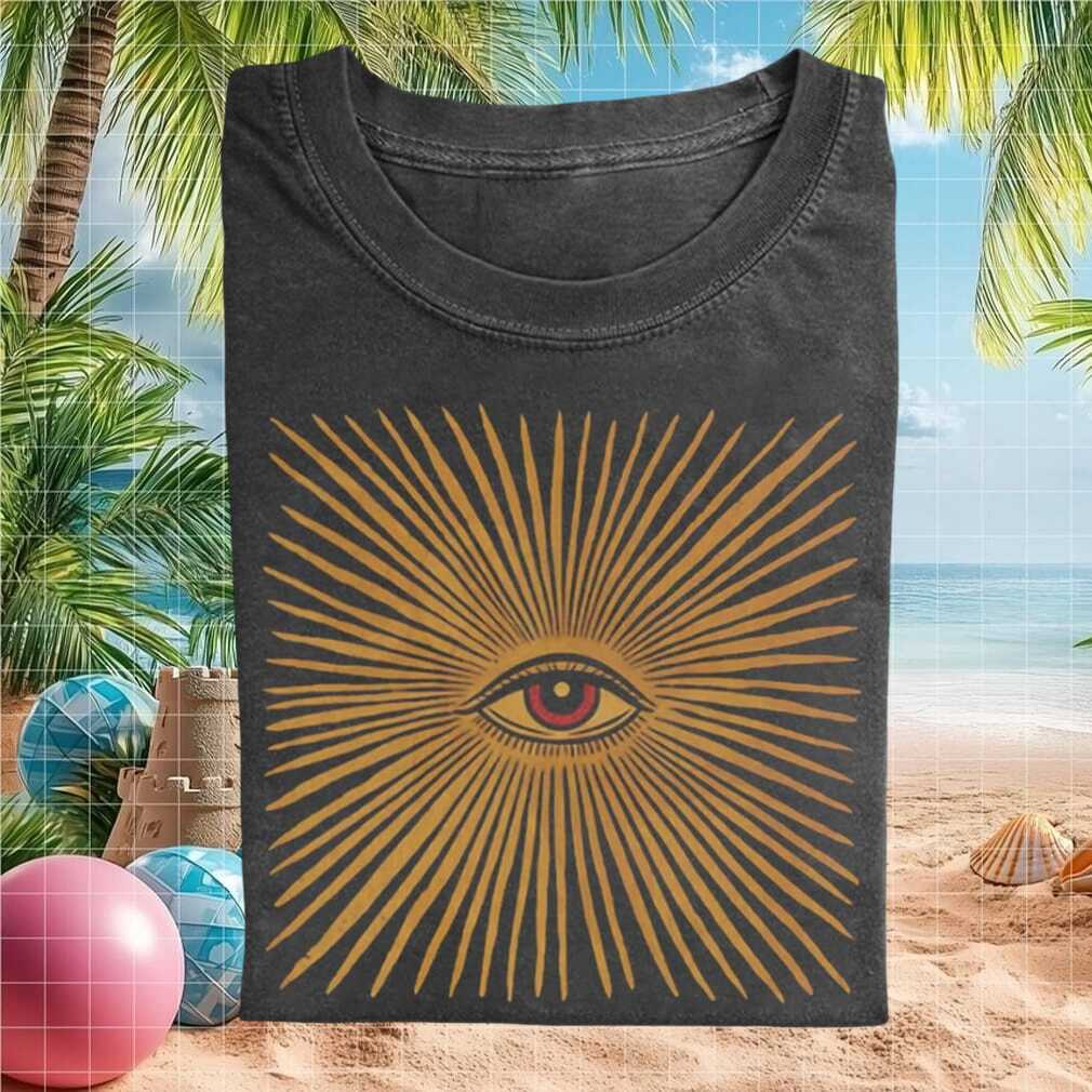 Mystical All Seeing Eye Esoteric Sunburst Retro Vintage Fortune Teller Shirt - Limotees LLC