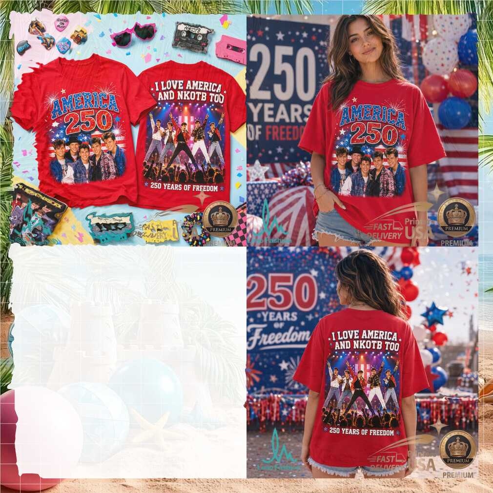 NKOTB America 250 Years Of Freedom Patriotic Graphic Shirt