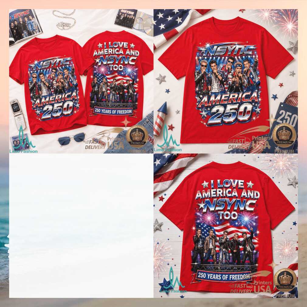 NSYNC America 250 Years Of Freedom 90s Pop Band Music Shirt - Limotees LLC