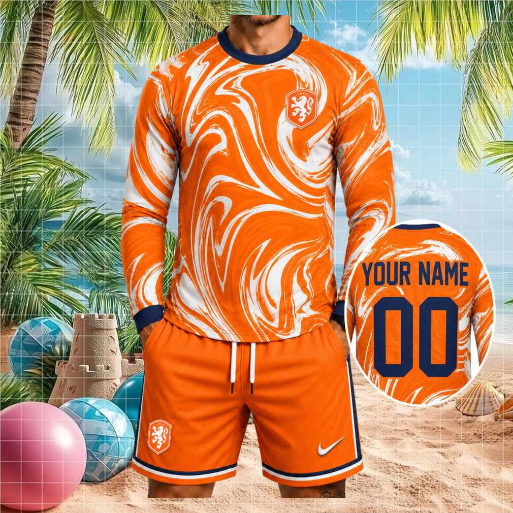 Netherlands KNVB Football National Team Fan Orange Shirt - Limotees LLC