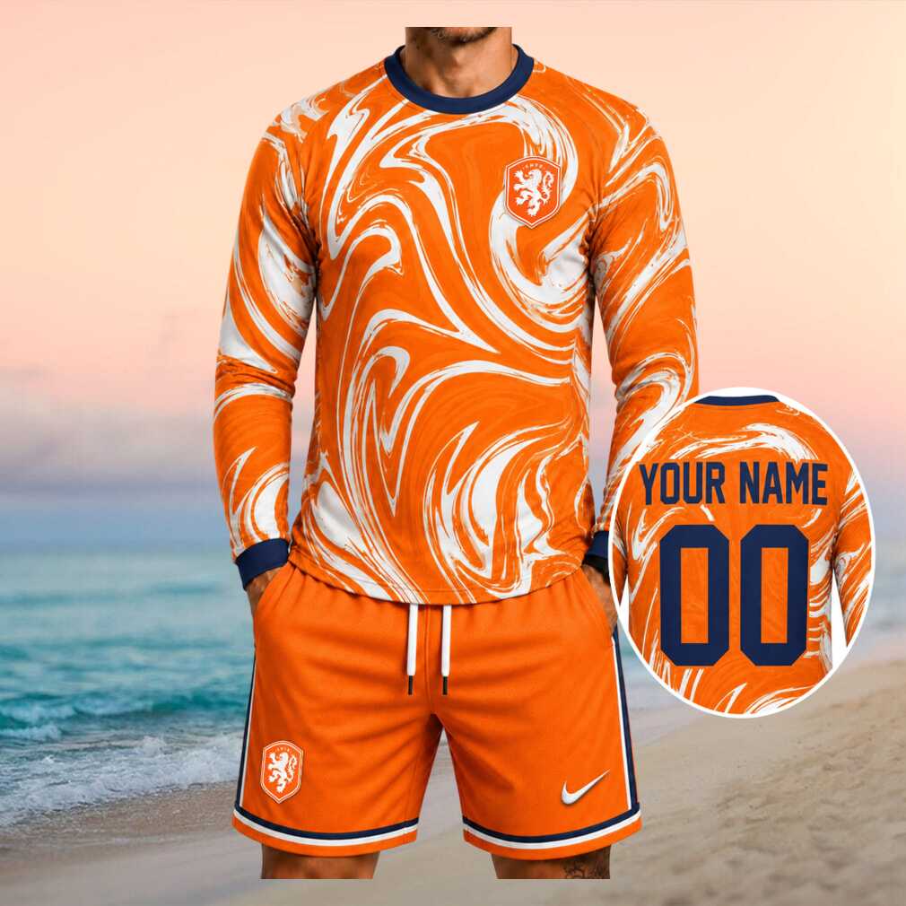Netherlands KNVB Football National Team Fan Orange Shirt - Limotees LLC