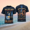 Never Forgotten 911 Memorial Bluey Honor Service Shirt