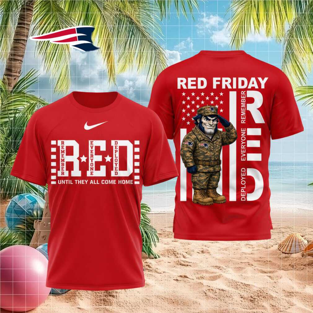 New England Football Mascot Red Friday Military Shirt - Limotees LLC