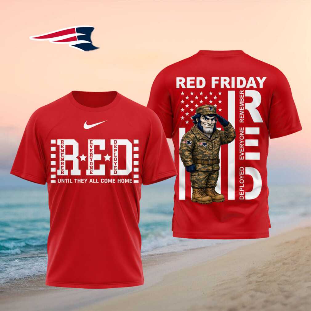 New England Football Mascot Red Friday Military Shirt - Limotees LLC