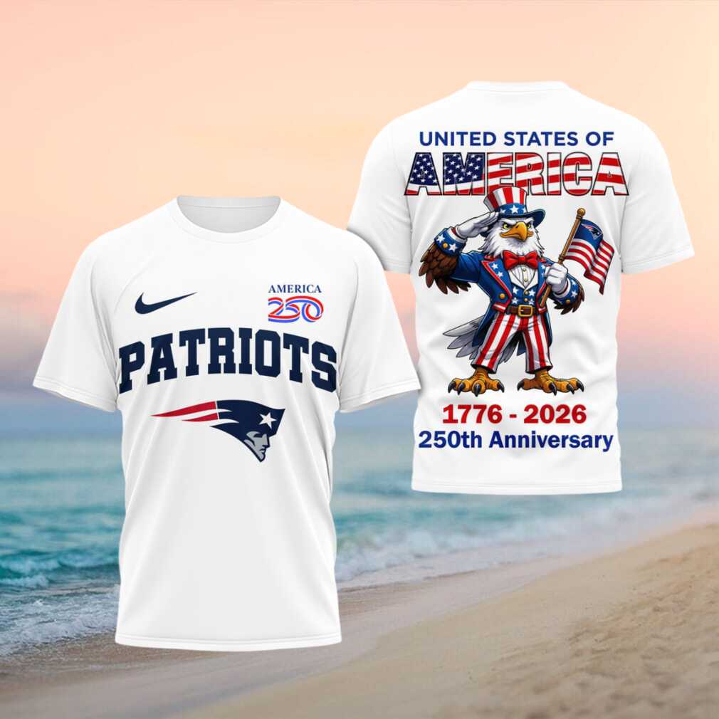 New England Patriots 250th Anniversary American Eagle Shirt - Limotees LLC