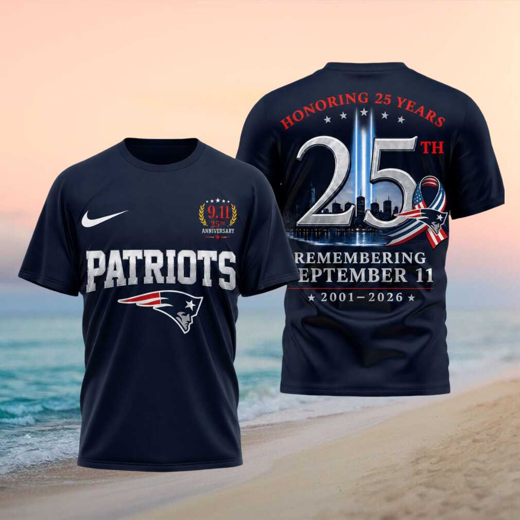 New England Patriots 911 25th Anniversary Honoring September 11 Shirt