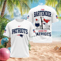 New England Patriots Bartender Cocktail Themed Football Fans Shirt - Limotees LLC