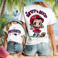 New England Patriots Betty Boop Cheerleader Football Shirt