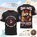 New England Patriots Buc ees Mascot Firefighter Department Graphic T Shirt - Limotees LLC