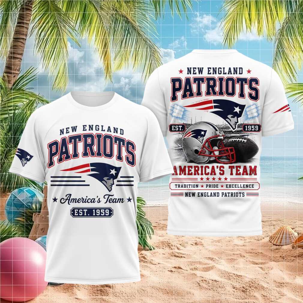 New England Patriots Football Helmet Stadium America Team Shirt - Limotees LLC