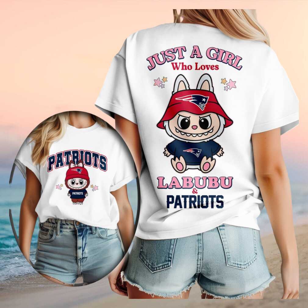 New England Patriots Labubu Mascot Just A Girl Who Loves Football T Shirt