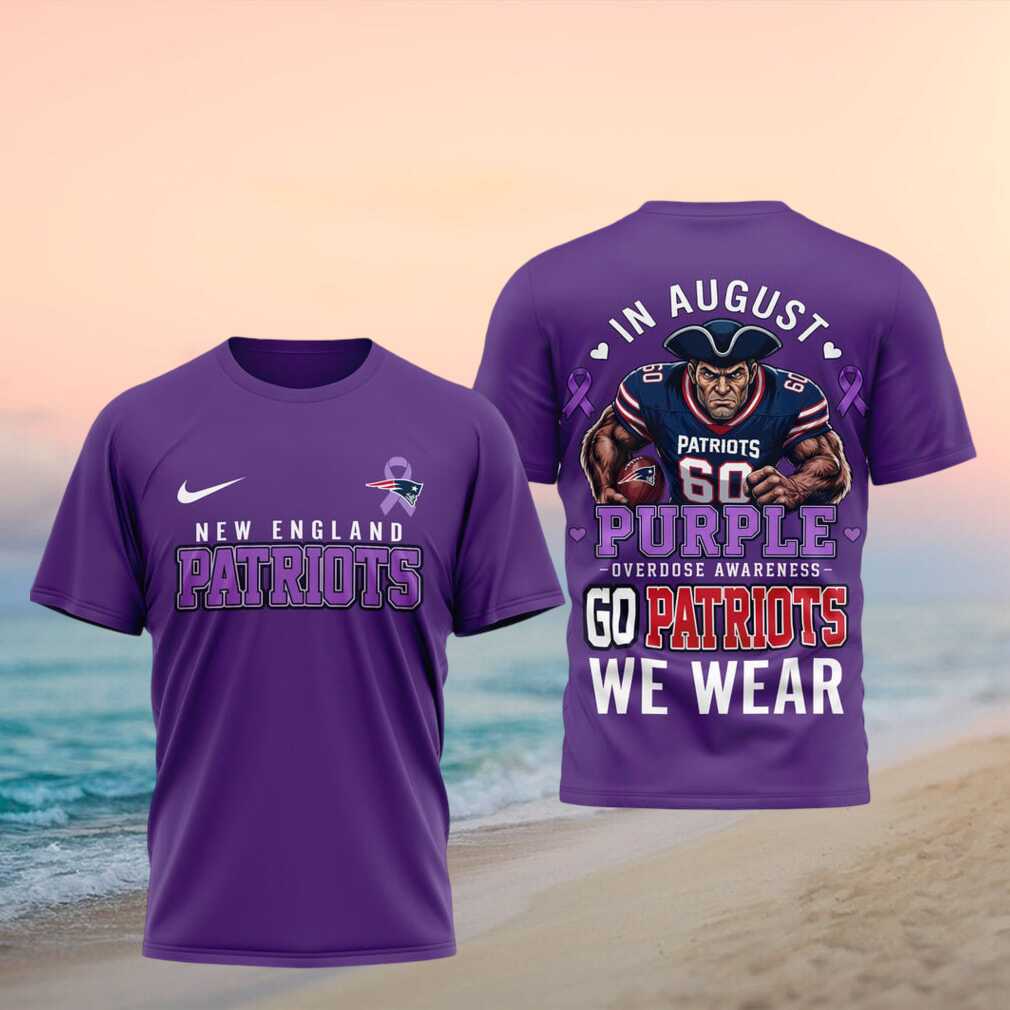 New England Patriots Overdose Awareness Purple Football Shirt
