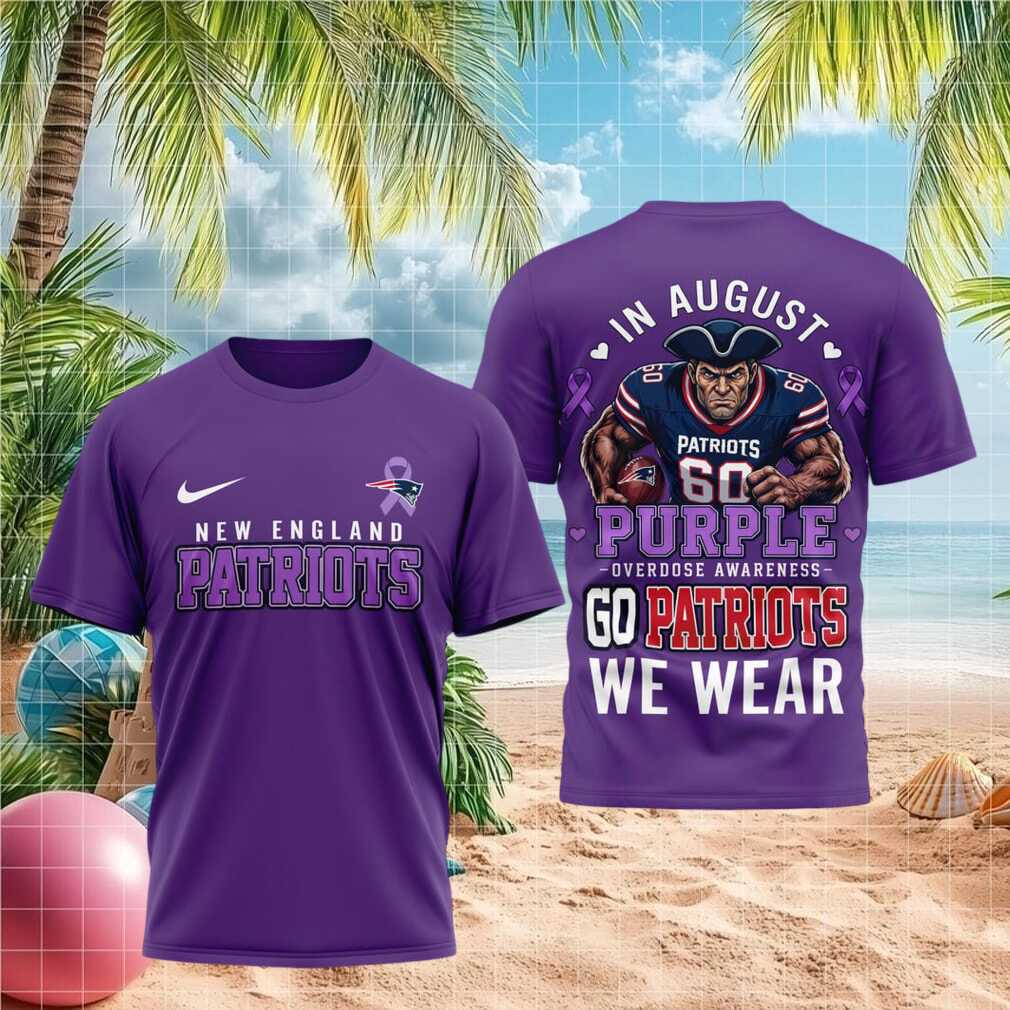 New England Patriots Overdose Awareness Purple Football Shirt