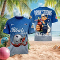 New England Patriots Popeye Coca Cola Drink Strong Shirt