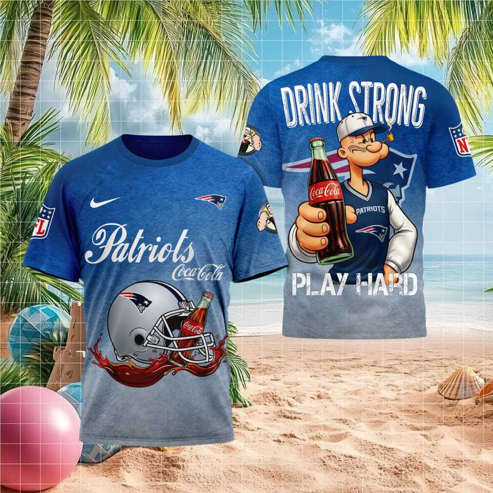 New England Patriots Popeye Coca Cola Drink Strong Shirt
