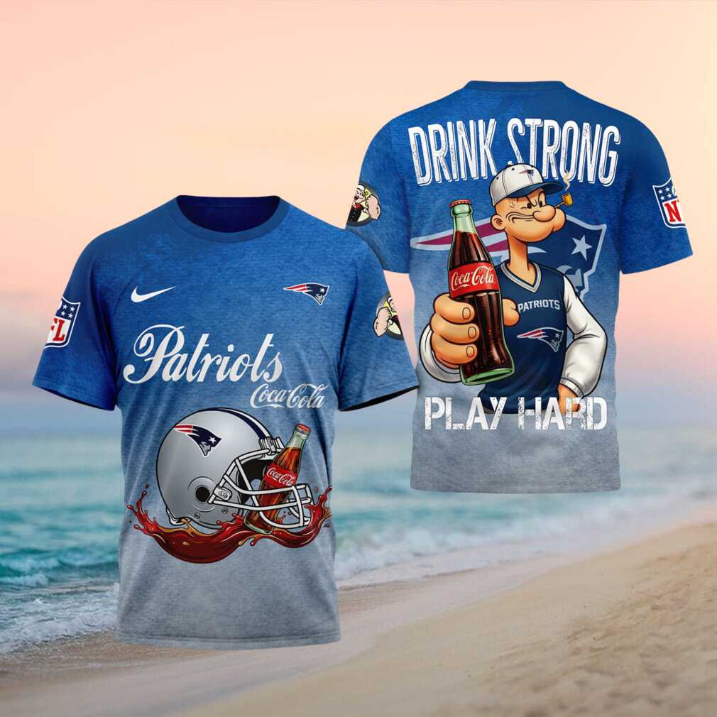 New England Patriots Popeye Coca Cola Drink Strong Shirt