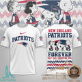 New England Patriots Snoopy Peanuts Forever Fans T Shirt - Limotees LLC