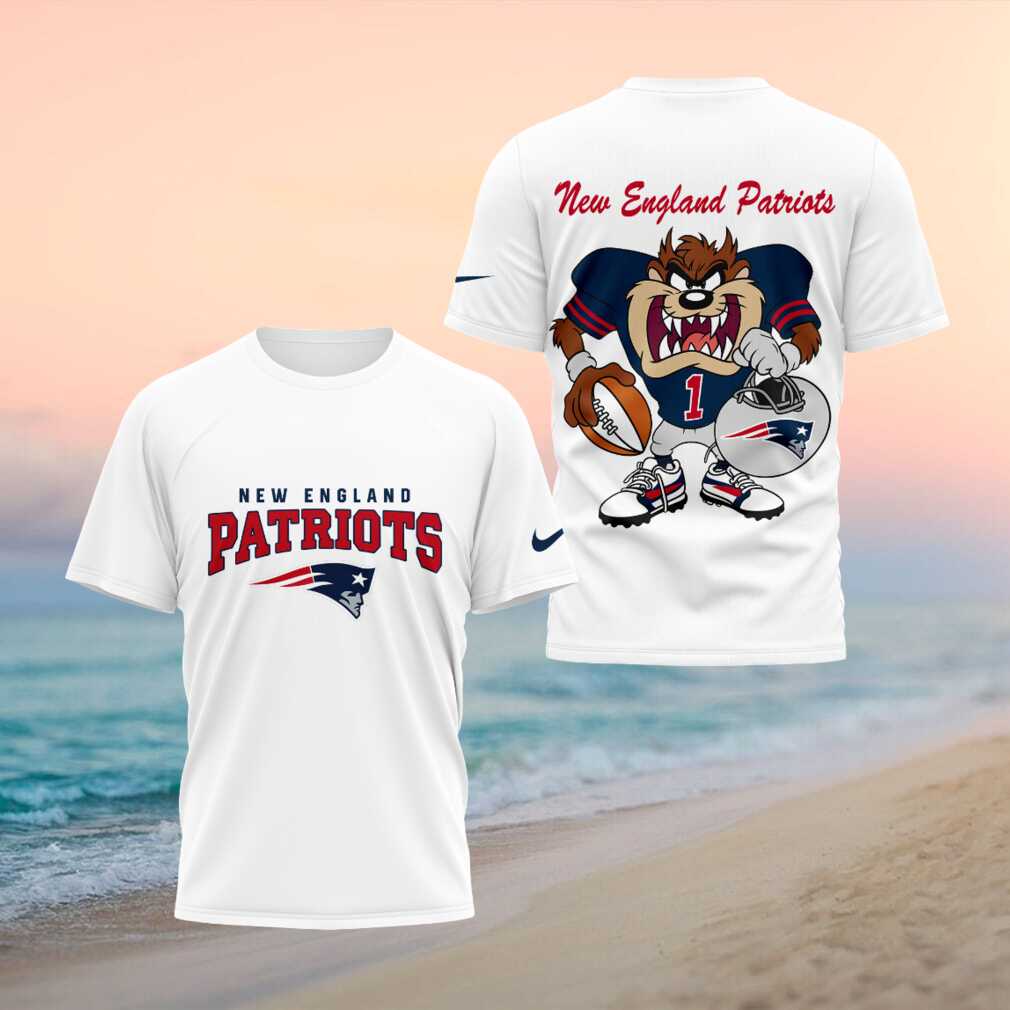 New England Patriots Taz Football Mascot Sports Fan T Shirt