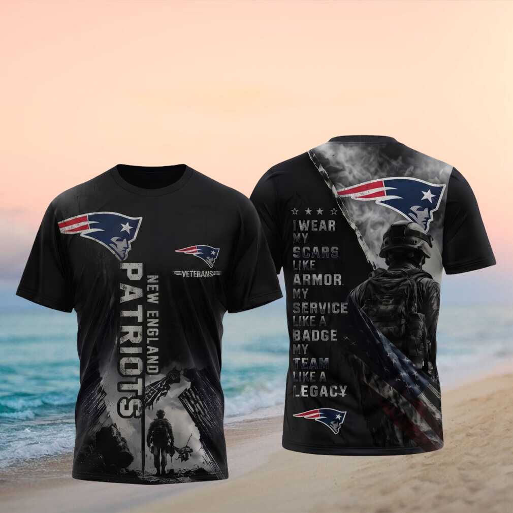 New England Patriots Veterans Armor Badge Legacy Shirt
