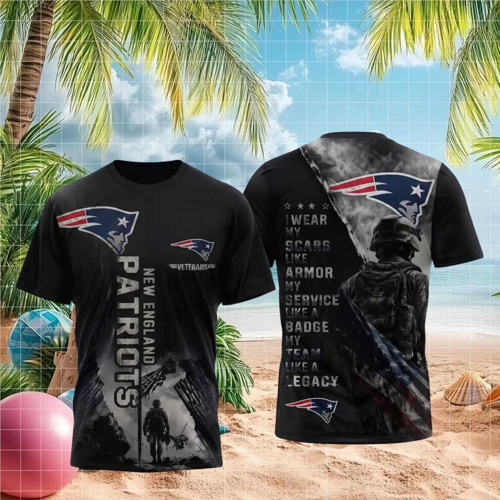 New England Patriots Veterans Armor Badge Legacy Shirt