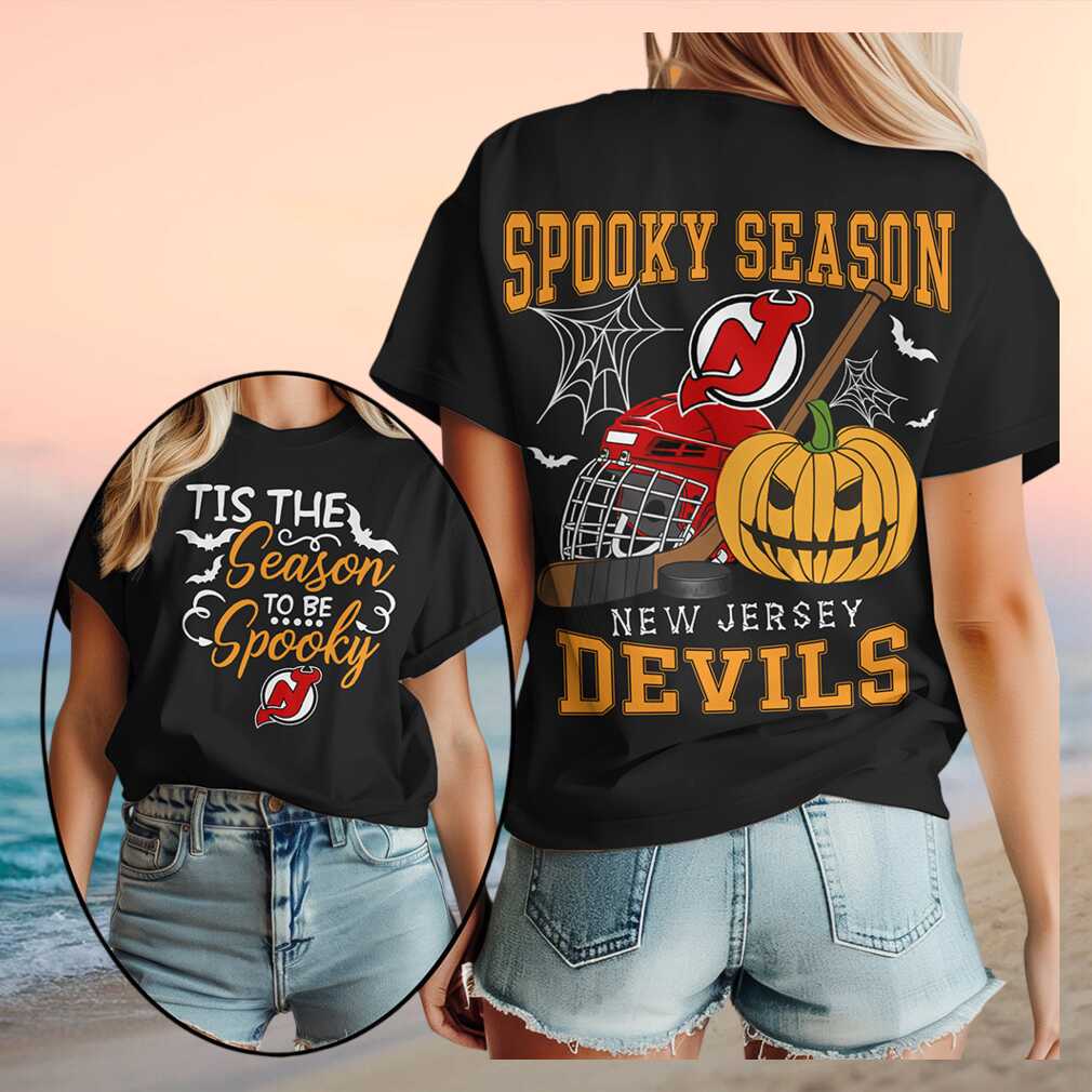 New Jersey Devils Spooky Season Halloween Pumpkin Shirt