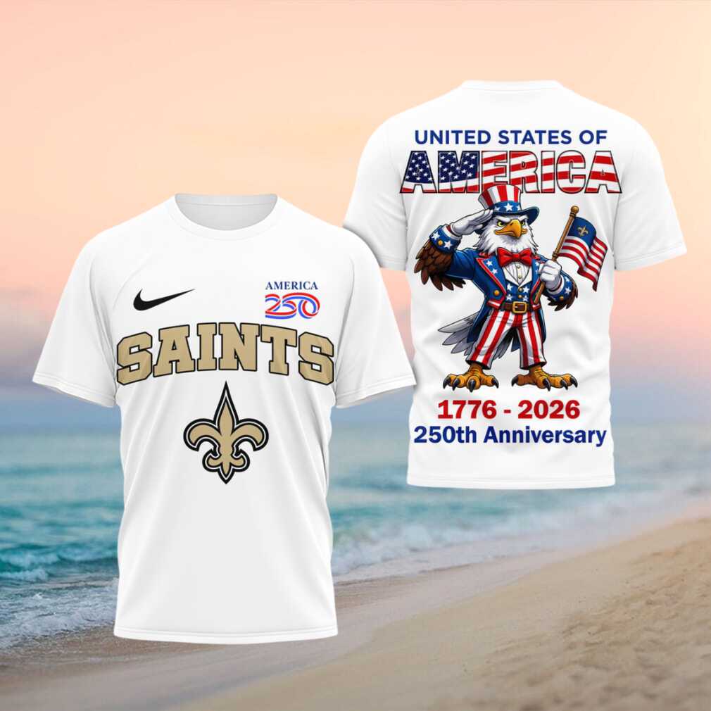 New Orleans Saints 250th Anniversary American Eagle Shirt - Limotees LLC