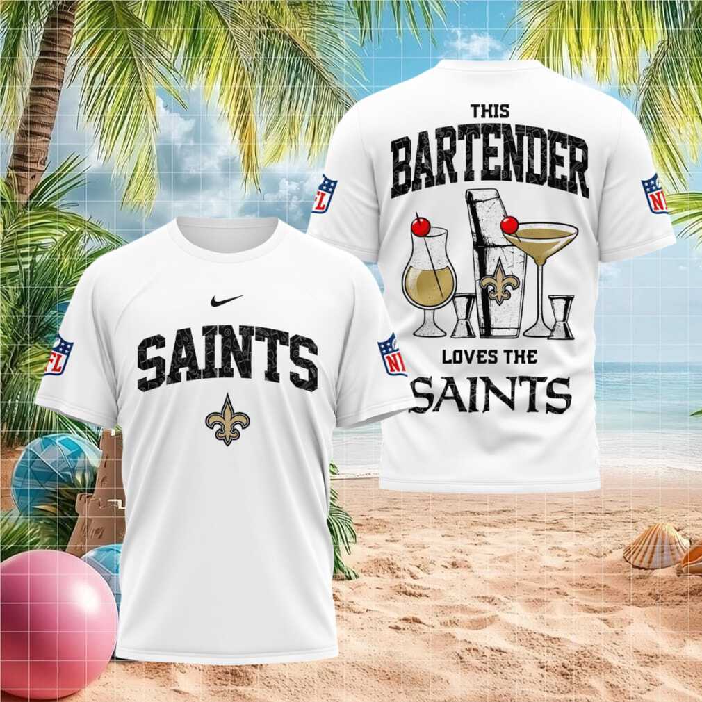 New Orleans Saints Bartender Cocktail Themed Football Fans Shirt - Limotees LLC