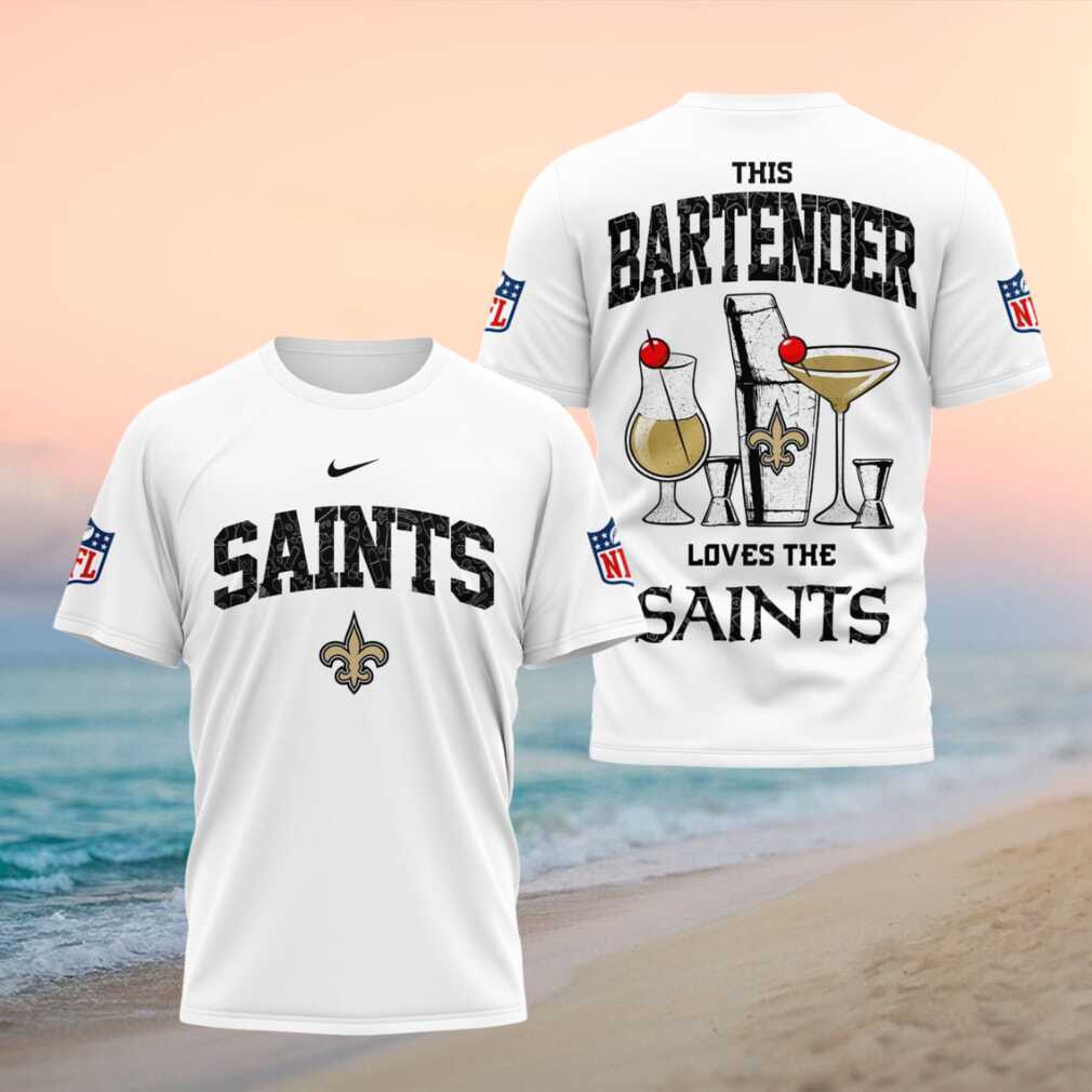 New Orleans Saints Bartender Cocktail Themed Football Fans Shirt - Limotees LLC