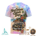 New Orleans Saints Beach Parrot Tropical Summer T Shirt - Limotees LLC
